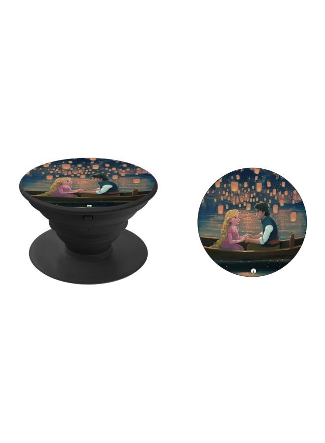 BP Tangled Printed Pop Socket Phone Holder Blue/Pink/Black - Image 2