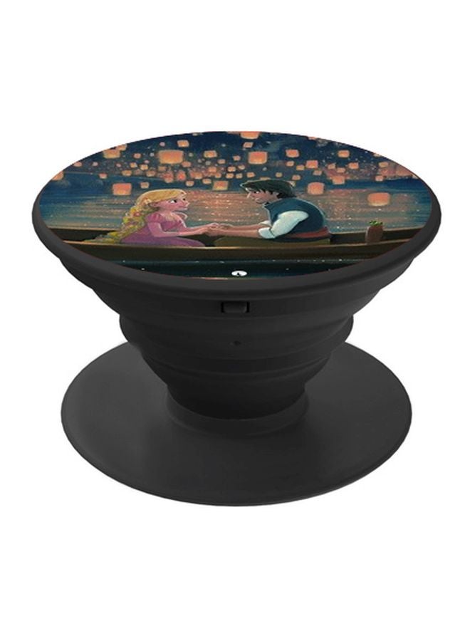 BP Tangled Printed Pop Socket Phone Holder Blue/Pink/Black - Image 1