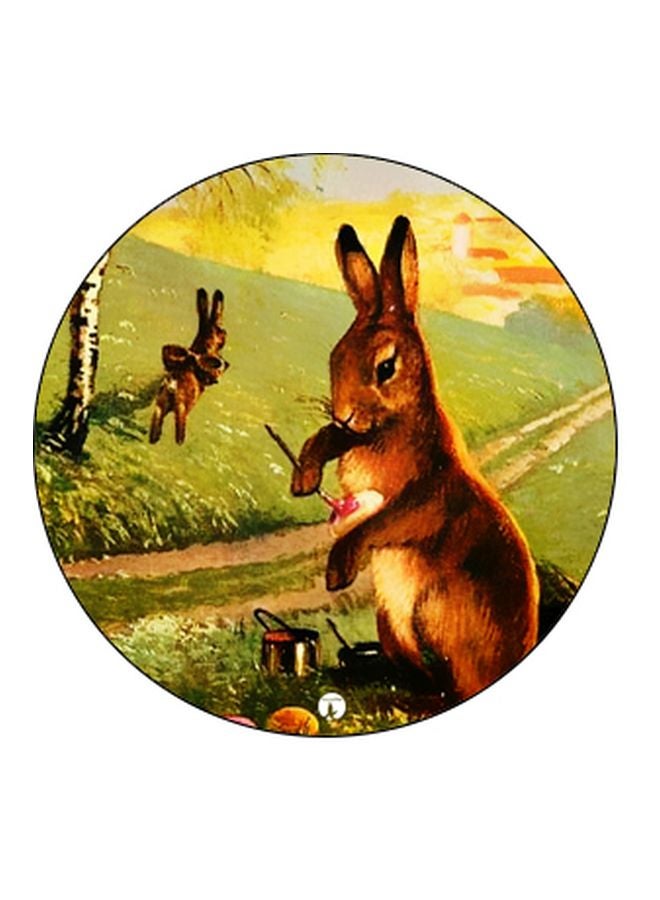 بي بي مسند هاتف بماسكة بوب سوكيت بطبعة رسمة أرنب أخضر/بني/أسود - Image 2