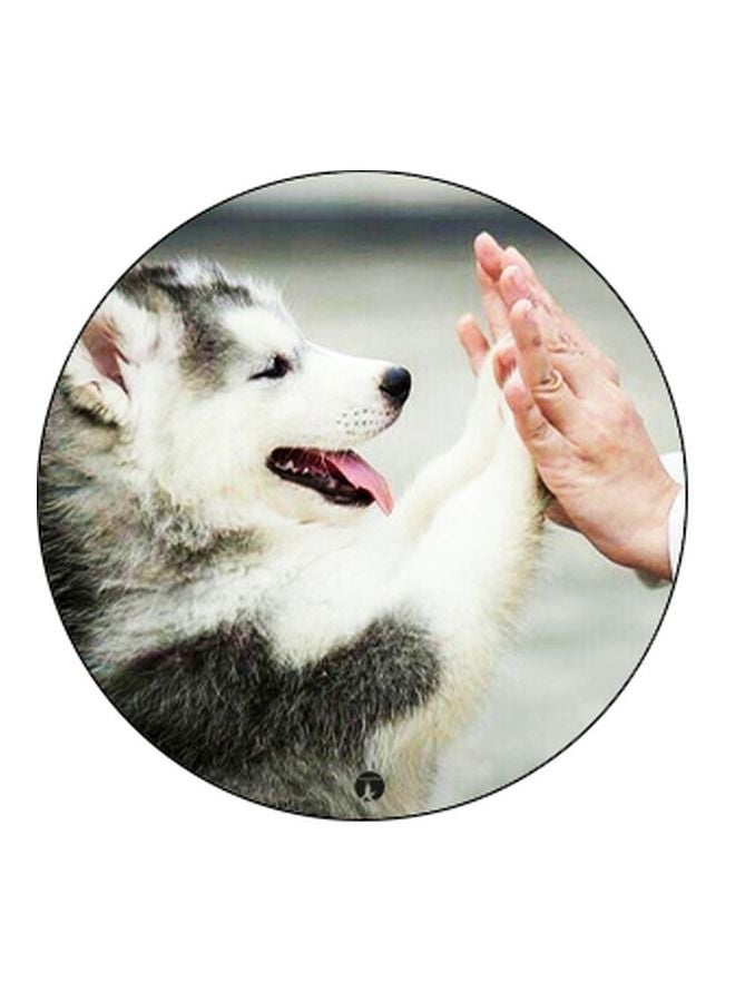 BP Dog Printed Pop Socket Phone Holder White/Grey/Black - Image 2