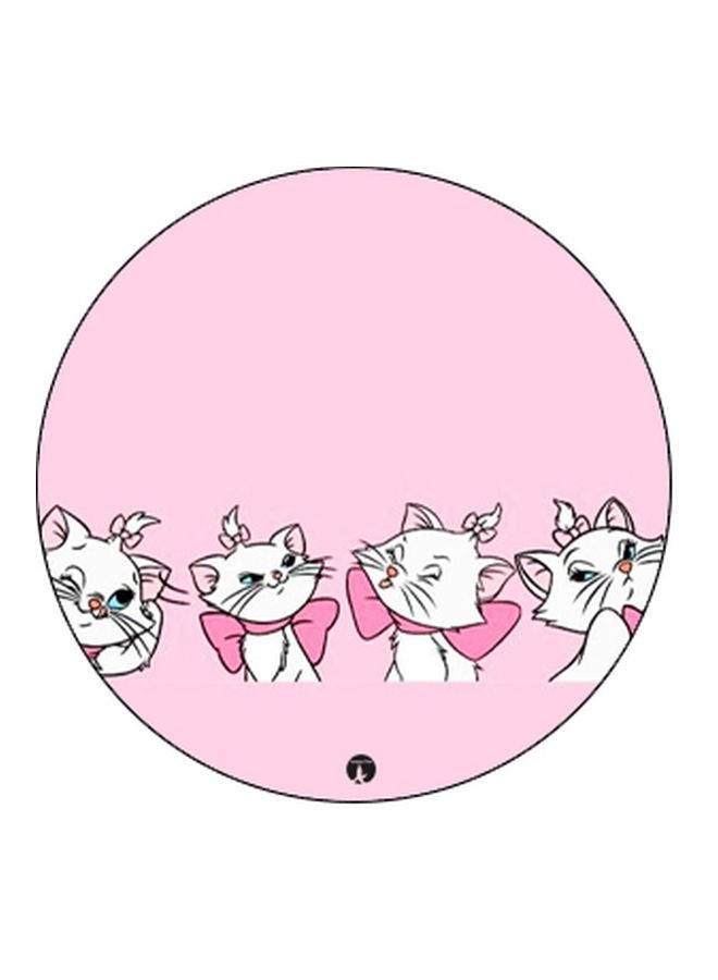 BP Cute Cats Printed Pop Socket Phone Holder Pink/White/Black - Image 2