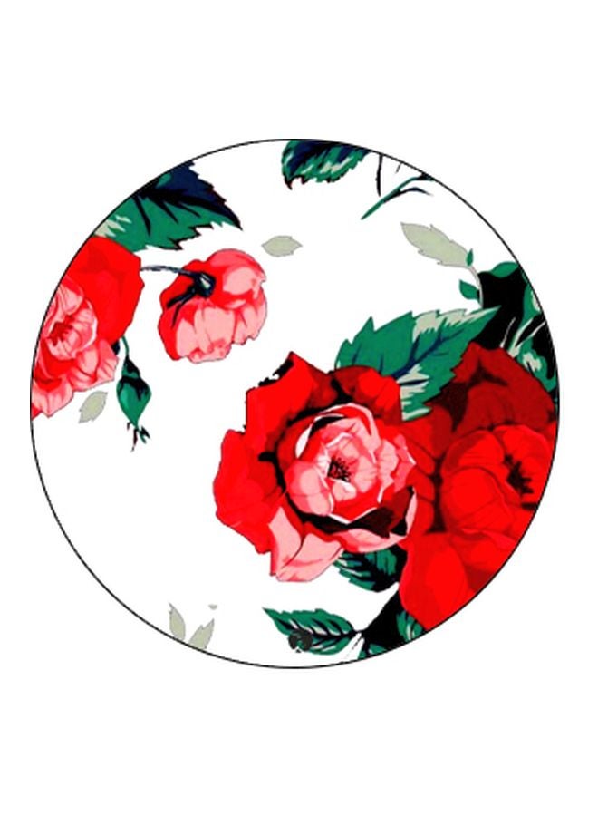 BP Roses Printed Pop Socket Phone Holder White/Red/Black - Image 2