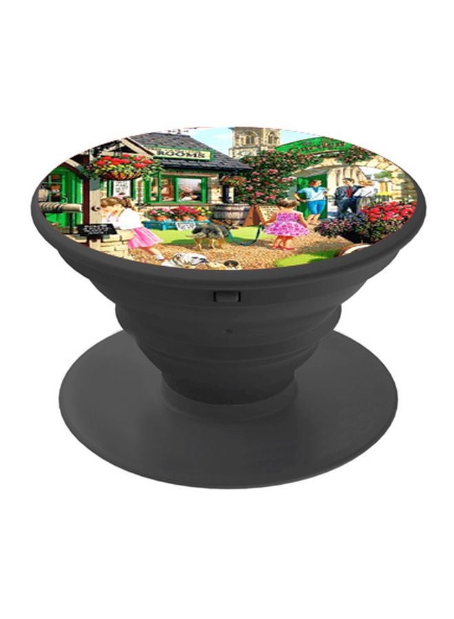BP Garden Printed Pop Socket Phone Holder Green/Beige/Black - Image 1
