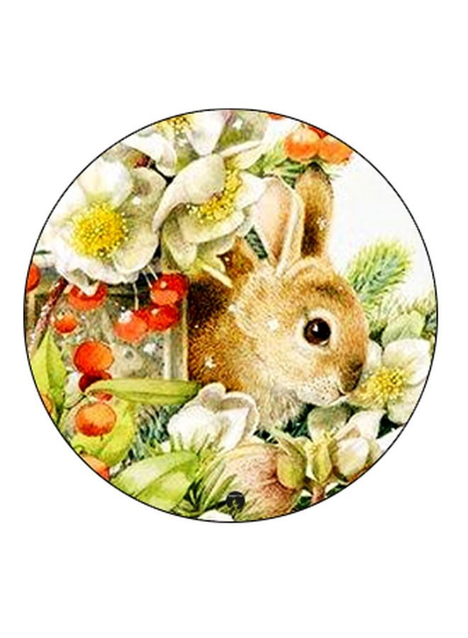 BP Rabbit Printed Pop Socket Phone Holder Beige/Green/Black - Image 2