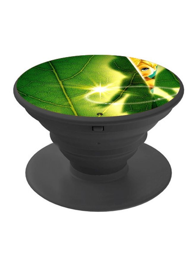 BP - Tinkerbell Printed Pop Socket Phone Holder Green/Yellow/Black - Image 1