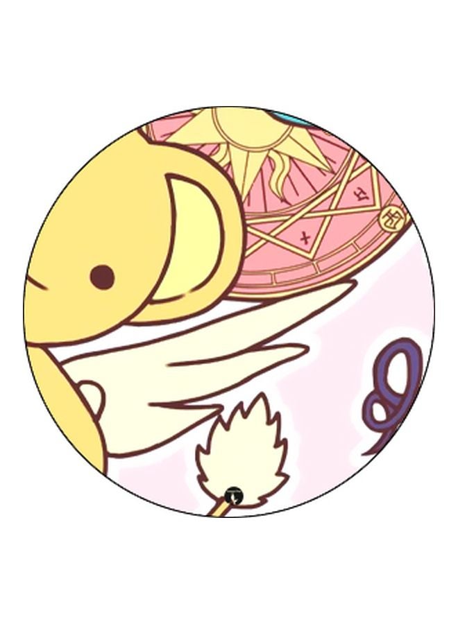 BP Cartoon Printed Pop Socket Phone Holder Yellow/Pink/Black - Image 2