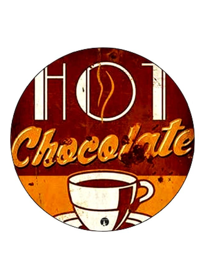 بي بي حامل هاتف على شكل مقبس منبثق بنمط مطبوع بعبارة "Hot Chocolate" بني/ برتقالي/ أسود - Image 2
