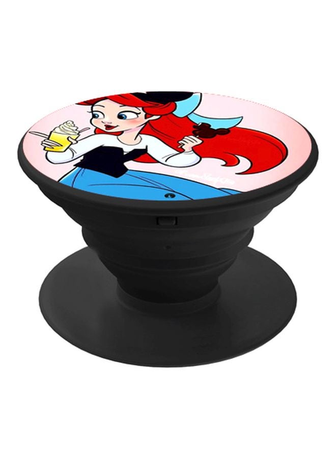 بي بي حامل هاتف على شكل مقبض أصابع منبثق بطبعة رسومات كرتونية أزرق/أحمر/أسود - Image 1