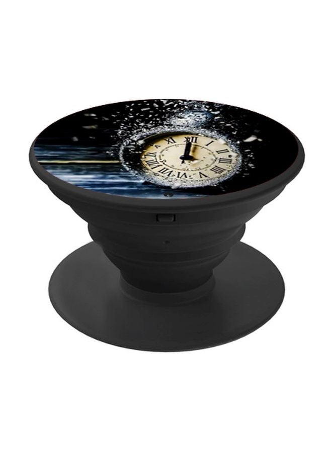 BP Clock Printed Pop Socket Phone Holder Blue/Beige/Black - Image 1