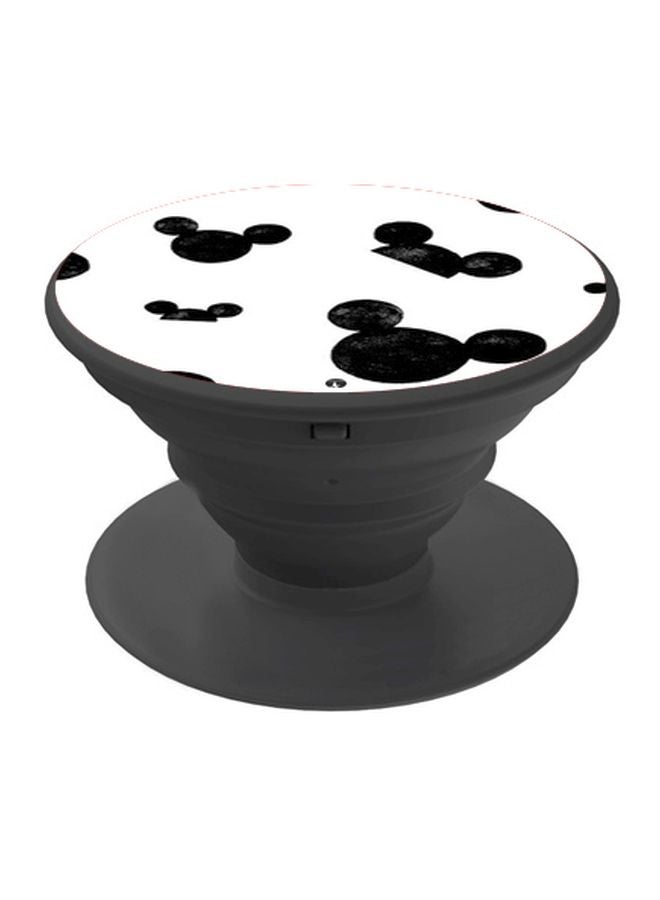 بي بي حامل هاتف بوب سوكيت بطبعة لميكي أسود/ أبيض - Image 1