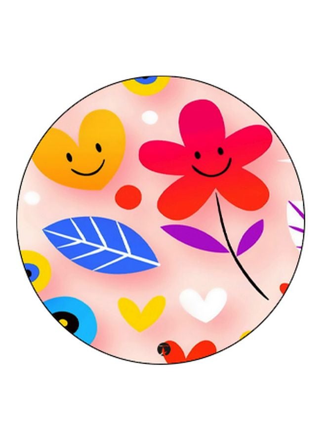 BP Cartoon Flower Printed Pop Socket Phone Holder Pink/Red/Yellow - Image 2