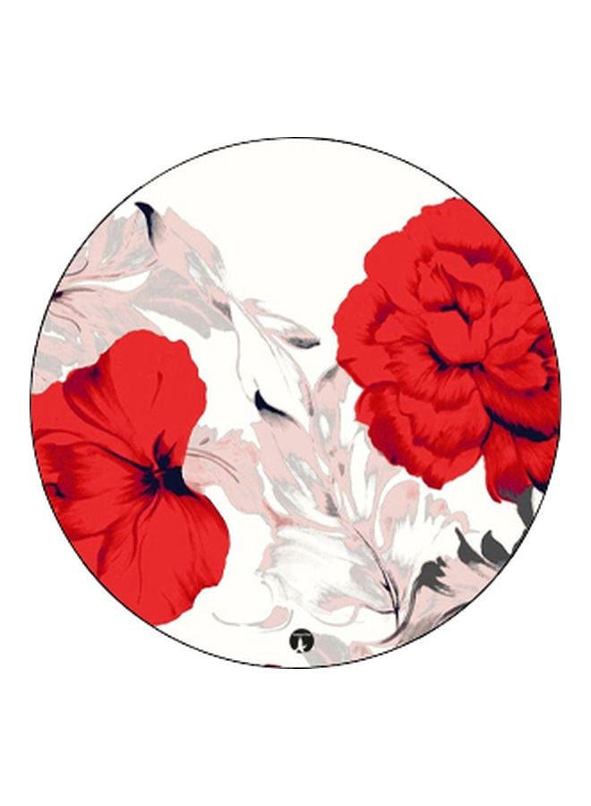 BP Flower Printed Pop Socket Phone Holder Red/White/Pink - Image 2