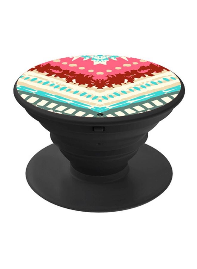 بي بي حامل هاتف منبثق مزين بطبعة وردي/ أخضر/ أوف وايت - Image 1