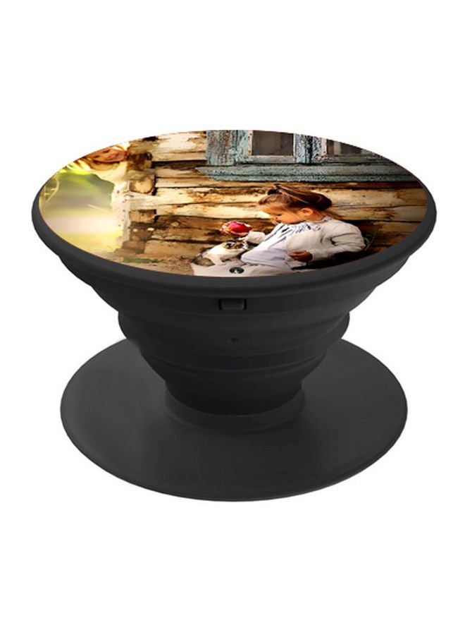 بي بي حامل هاتف بوب سوكيت بطبعة فتيات بني/أبيض/أزرق - Image 1