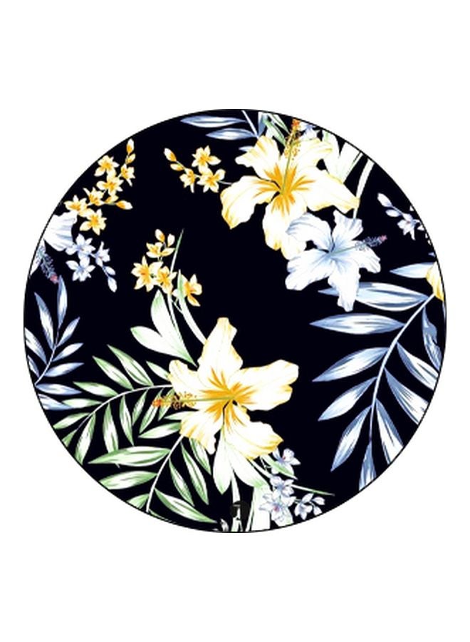BP Floral Printed Pop Socket Phone Holder Black/White/Green - Image 2
