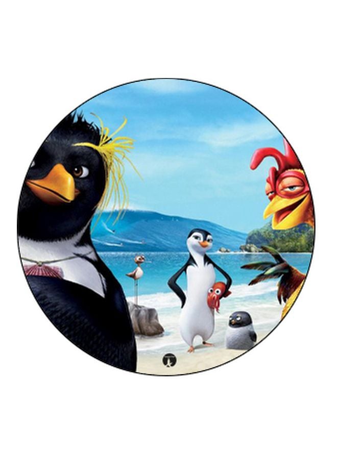 BP Cartoon Penguin Printed Pop Socket Phone Holder Black/Blue/White  - Image 2