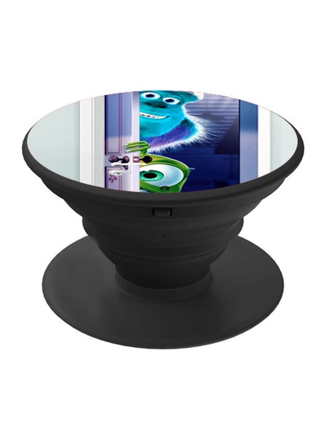 BP Cartoon Printed Pop Socket Phone Holder Blue/Green/Black - Image 1