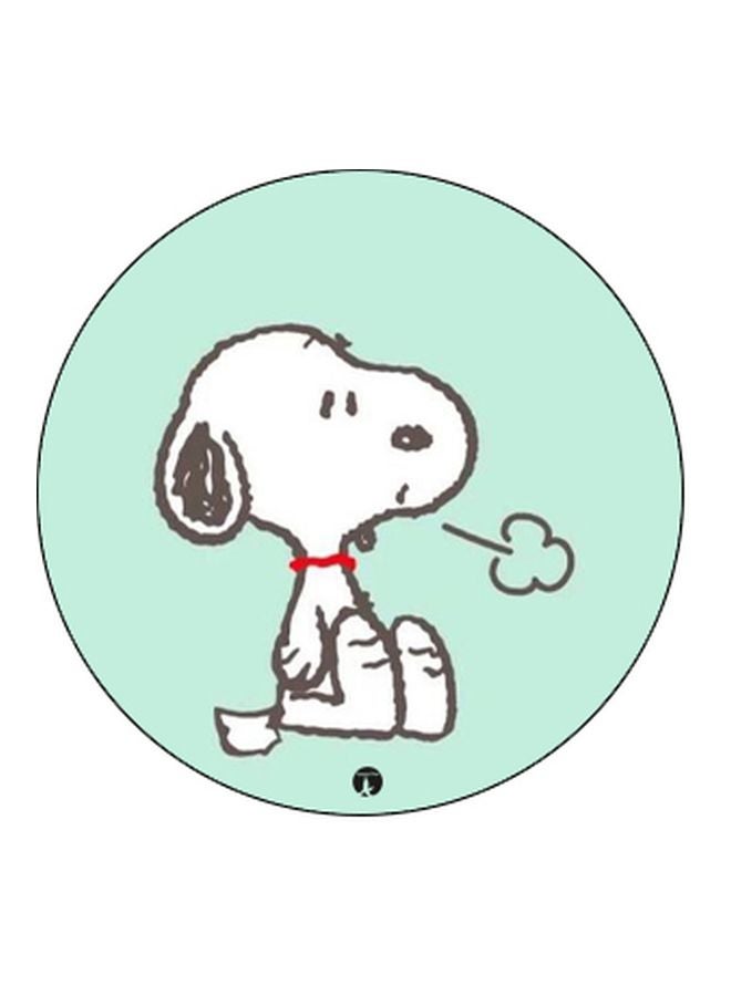 BP Cartoon Dog Printed Pop Socket Phone Holder Green/White/Black - Image 2