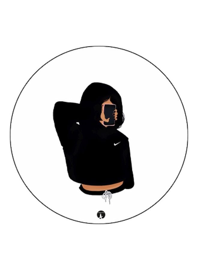 BP Cartoon Printed Pop Socket Phone Holder White/Black/Beige - Image 2