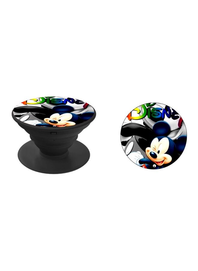 BP Mickey Mouse Printed Pop Socket Phone Holder Black/Beige/Blue - Image 2