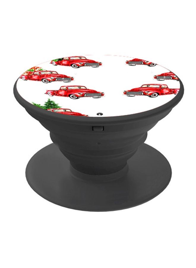 BP Car Printed Pop Socket Phone Holder Black/White/Red - Image 1