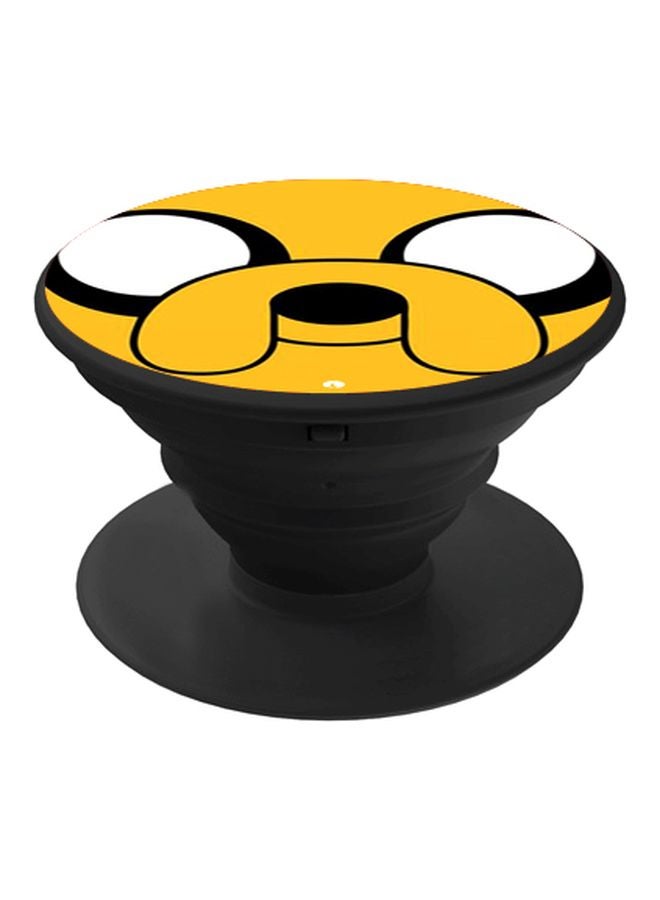 BP Cartoon Printed Pop Socket Phone Holder Yellow/Black/White - Image 1