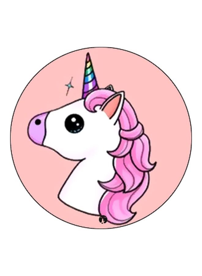 BP Cartoon Printed Pop Socket Phone Holder Pink/White/Purple - Image 2