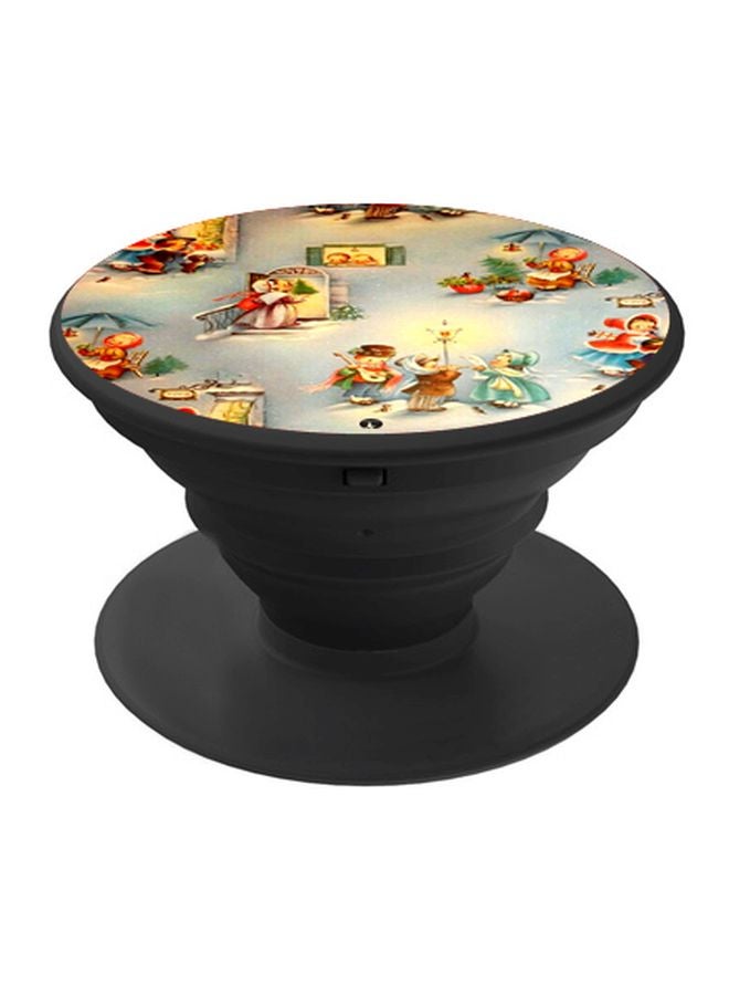 BP Cartoon Printed Pop Socket Phone Holder Blue/Red/Black - Image 1