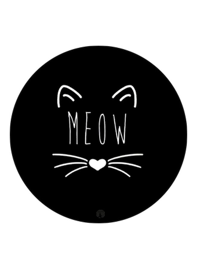 BP Cat Art Printed Pop Socket Phone Holder Black/White - Image 2