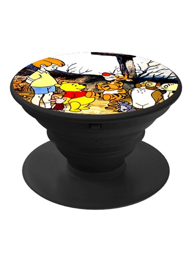 بي بي حامل هاتف على شكل مقبض أصابع منبثق بطبعة رسومات كرتونية متعدد الألوان - Image 1