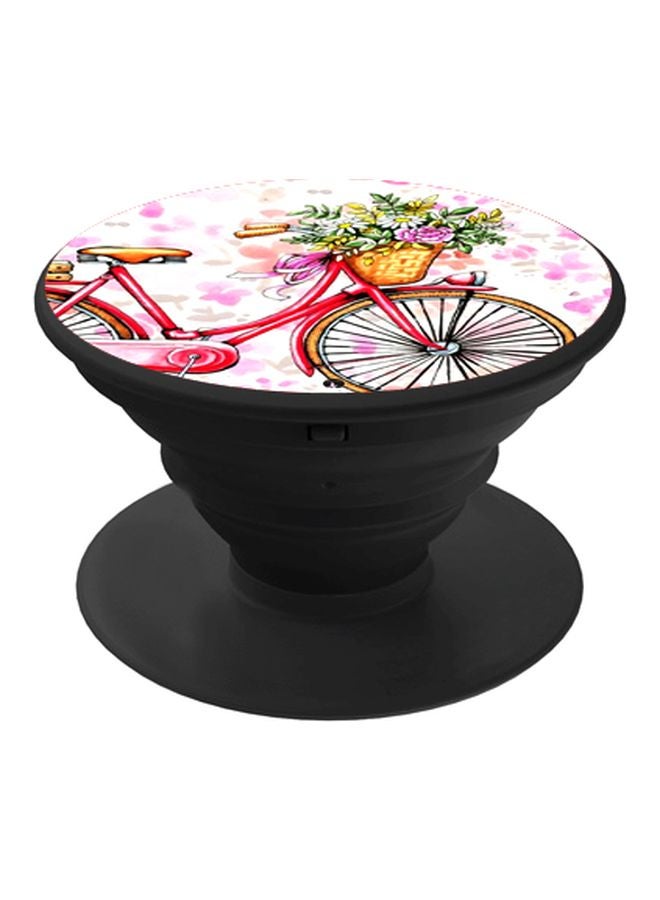 بي بي حامل هاتف بوب سوكيت بطبعة لدراجة وردي/ أخضر/ أسود - Image 1