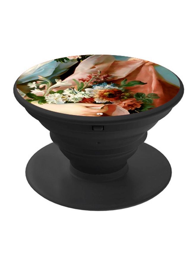 BP Cartoon Printed Pop Socket Phone Holder White/Green/Brown - Image 1