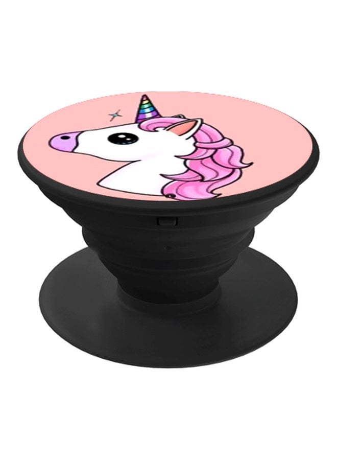 BP Cartoon Printed Pop Socket Phone Holder Pink/White/Purple - Image 1