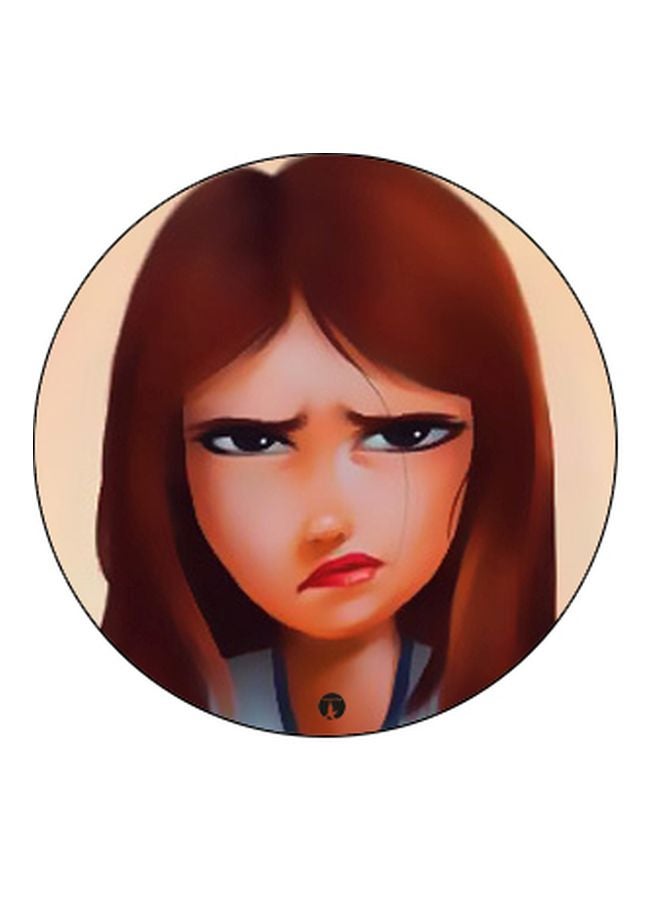 بي بي حامل هاتف بوب سوكيت مطبوع بتصميم امرأة بني/ بيج/ أزرق - Image 2
