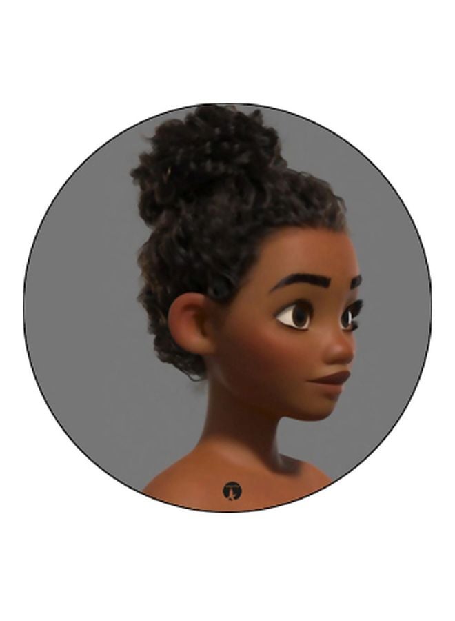 BP Cartoon Moana Printed Pop Socket Phone Holder Grey/Brown/Black - Image 2
