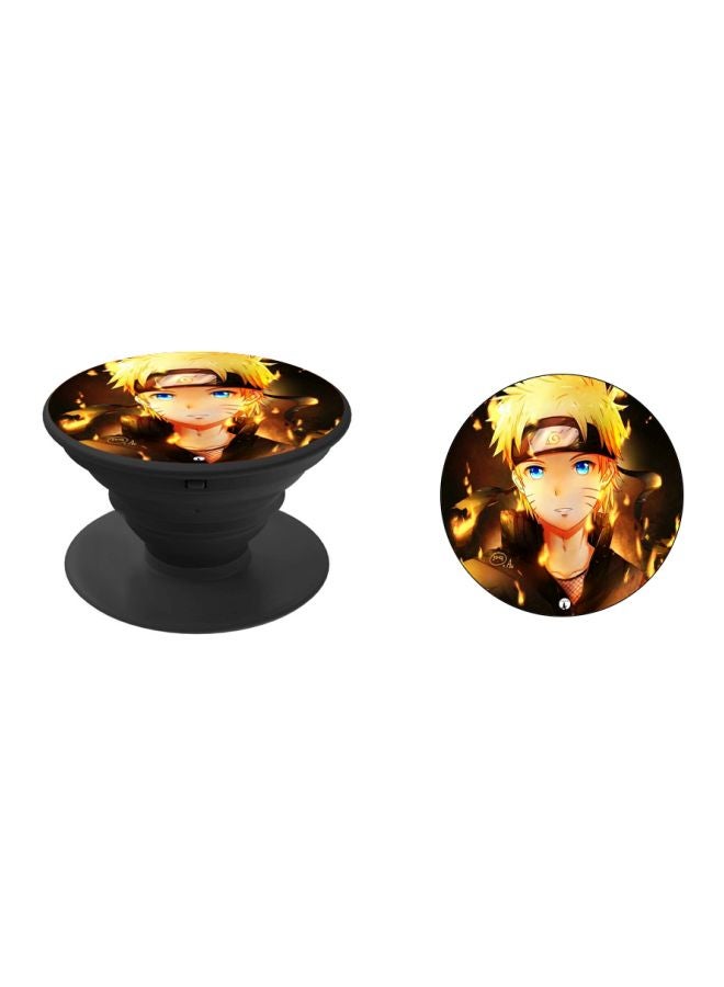 BP Cartoon Printed Pop Socket Phone Holder Brown/Beige/Yellow - Image 2