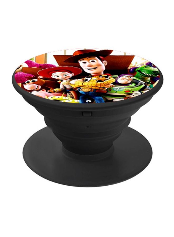 BP Woody Printed Pop Socket Phone Holder Yellow/Green/Brown - Image 1