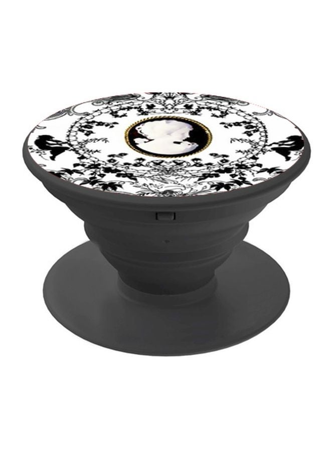 BP Printed Pop Socket Phone Holder White/Black - Image 1