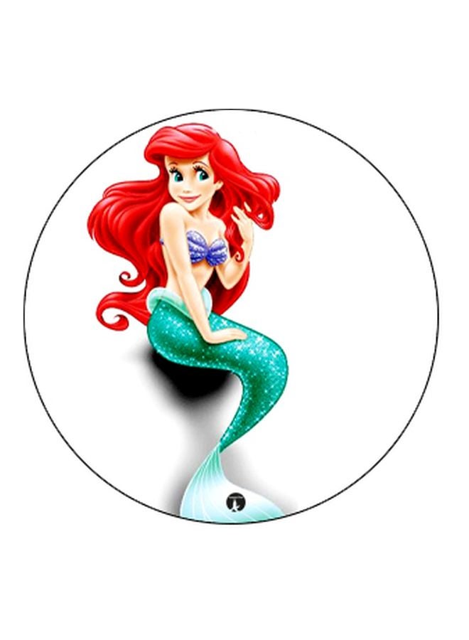 بي بي حامل هاتف بوب سوكيت بطبعة حورية بحر أسود/أبيض/بيج - Image 2