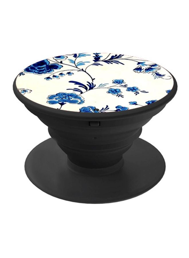 بي بي حامل هاتف بوب سوكيت بطبعة أزهار أزرق/ أبيض/أحمر - Image 1