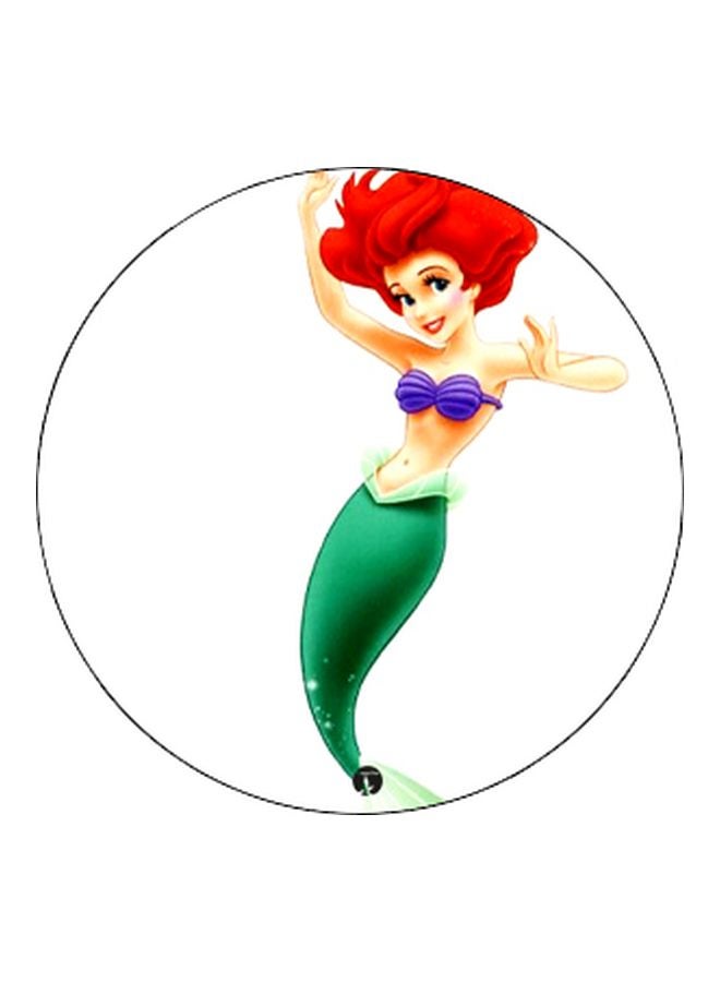 BP Mermaid Cartoon Printed Pop Socket Phone Holder White/Green/Black - Image 2