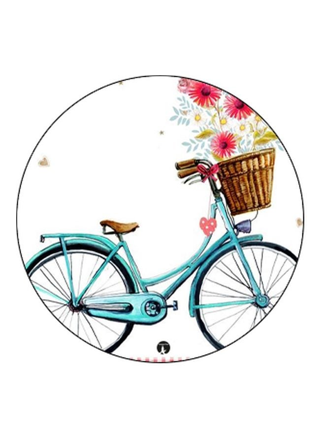 BP Bicycle With Flower Printed Pop Socket Phone Holder Blue/Pink/Brown - Image 2