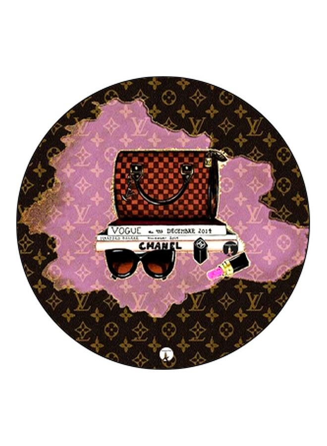 BP Hand Bag Printed Pop Socket Phone Holder Pink/Brown/Black - Image 2