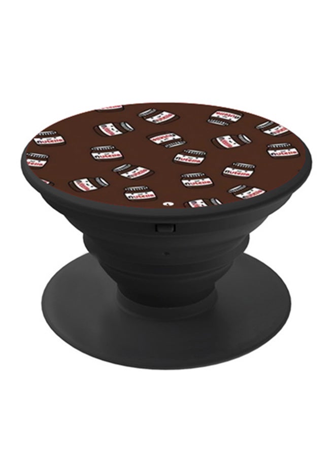 BP Nutella Printed Pop Socket Phone Holder Brown/Black/White - Image 1