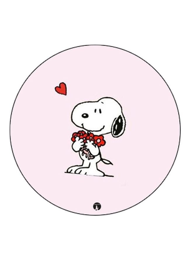 BP Comic Dog Printed Pop Socket Phone Holder Pink/Red/White - Image 2