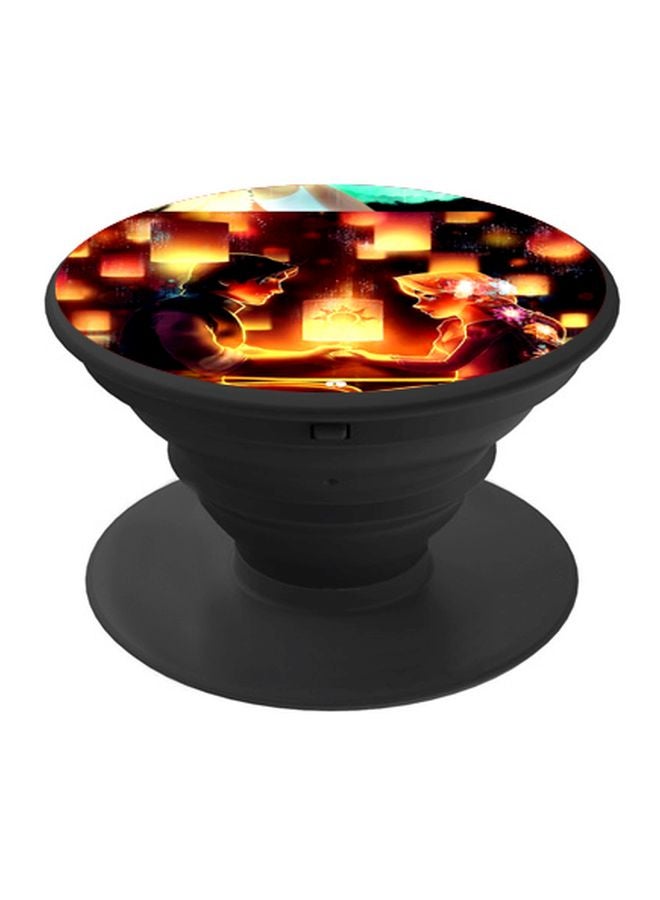 BP Disney Enchanted Printed Pop Socket Phone Holder Yellow/Brown/Black - Image 1