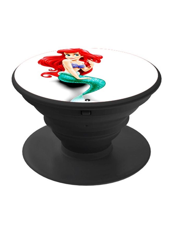 بي بي حامل هاتف بوب سوكيت بطبعة حورية بحر أسود/أبيض/بيج - Image 1