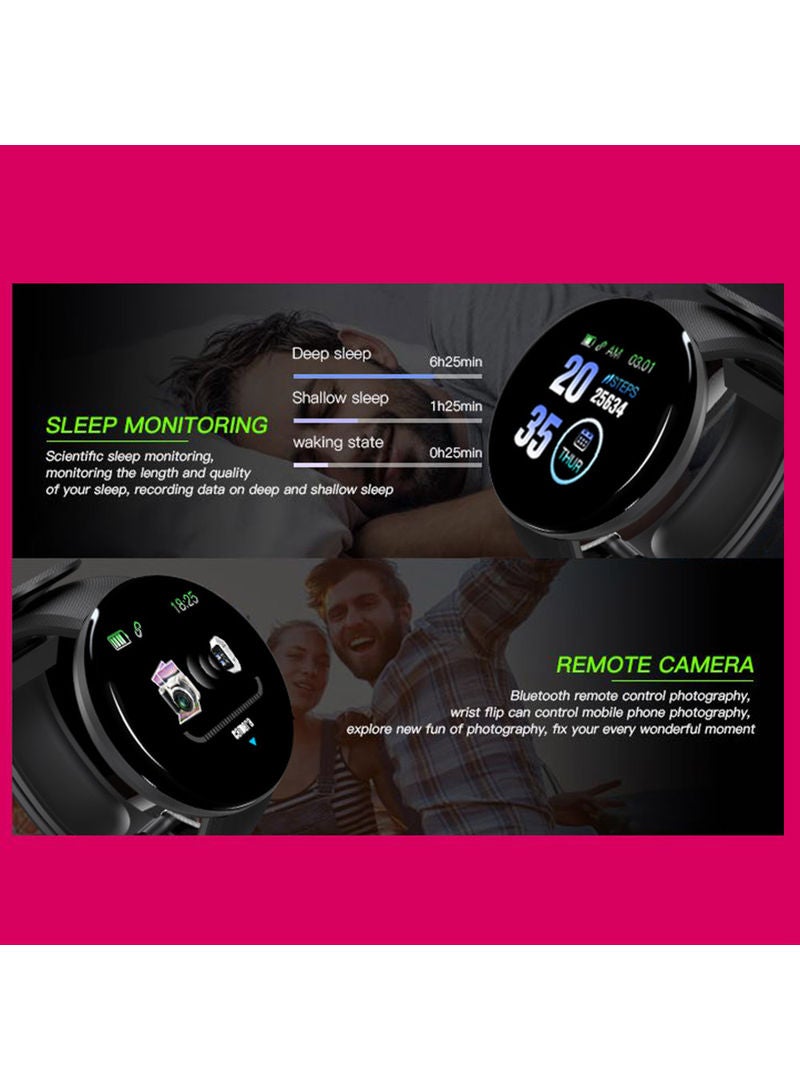 Generic - D18 Smart Watch Black - Image 1