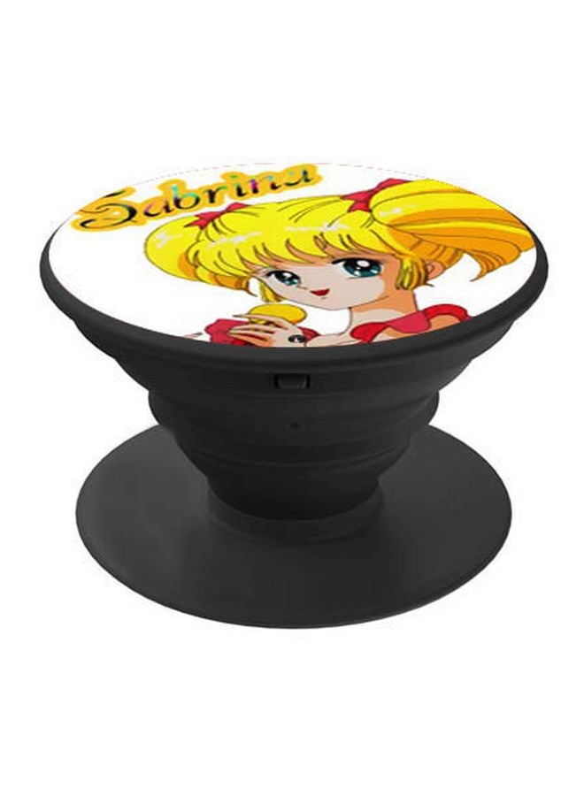 بي بي حامل هاتف منبثق مزين بطبعة أصفر/أبيض/أحمر - Image 1