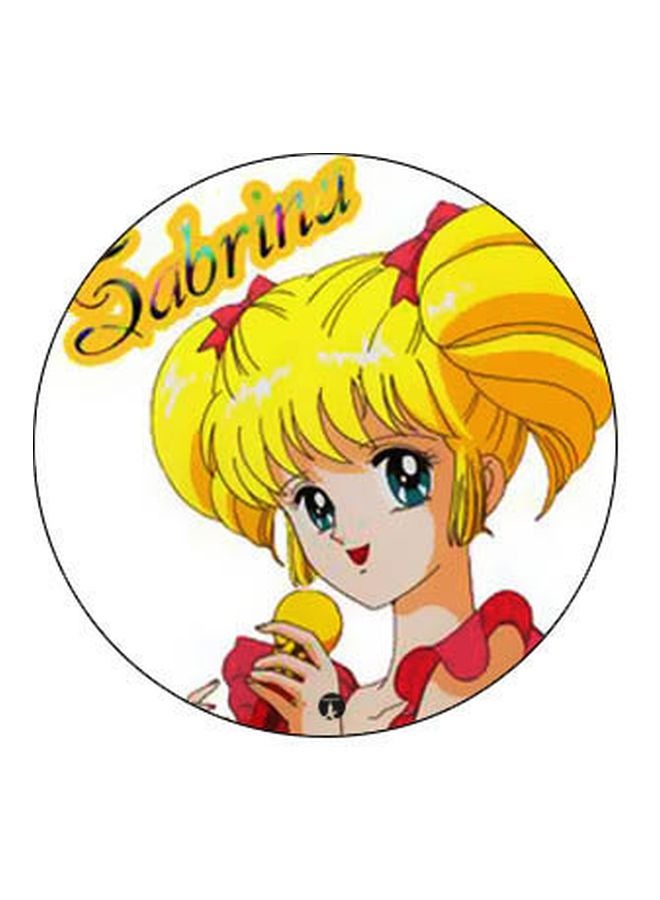 بي بي حامل هاتف منبثق مزين بطبعة أصفر/أبيض/أحمر - Image 2